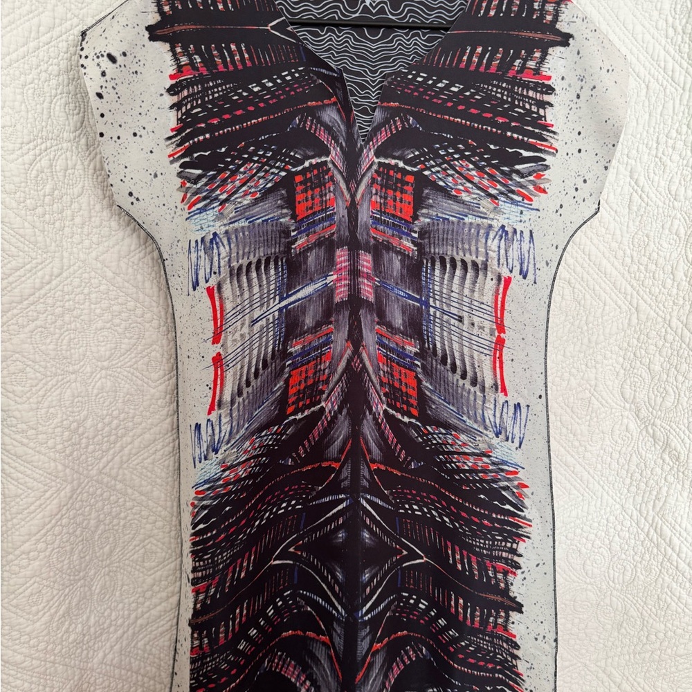 Animapop Reversable Abstract Patterned Dress